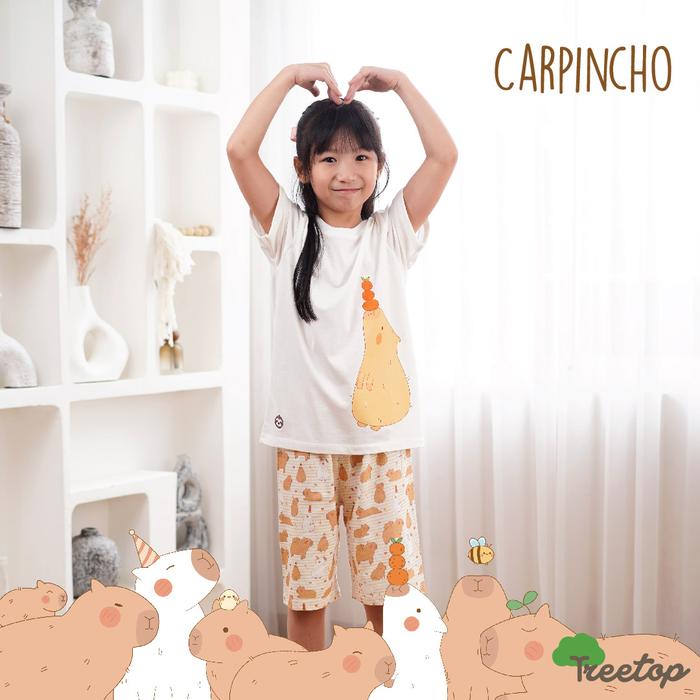 Gambar Family Set / Cotton Bamboo / 4-12 Tahun / Capybara - Carpincho / Treetop - Baju Rumah Anak, 4 dari shoptreetop.id undefined Tokopedia