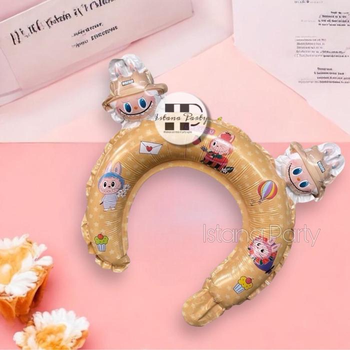 Gambar Balon Foil Bando Karakter Labubu / Headband Balloons Labubu - Cream dari Istanaparty undefined Tokopedia