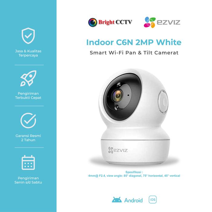Gambar EZVIZ C6N 1080P WI-FI Camera CCTV Wireless By Hikvision - C6N 2MP dari Bright CCTV TOKOPEDIA undefined Tokopedia