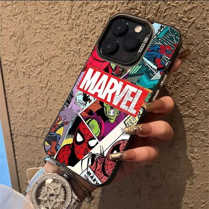 Gambar CASE CASING IPHONE CASE 7 8 PLUS X XS XR XS MAX 11 12 13 14 15 16 PRO/MAX SPIDERMAN MARVEL - Hitam, 15/+/Pro/ProMax dari iShield.Case undefined Tokopedia