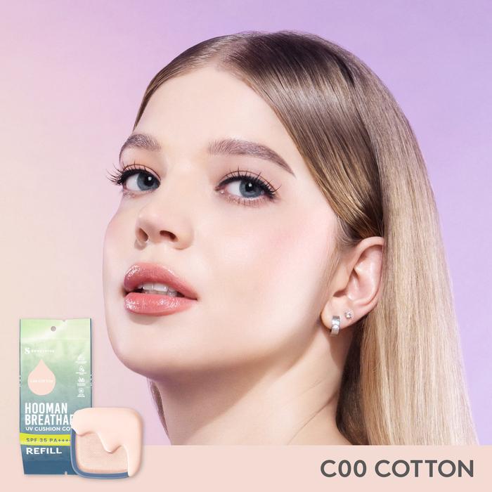 Gambar SOMETHINC [2 PCS] Calm Down Gentle Micellar Water 100ml + HOOMAN Breathable UV Cushion Cover SPF 35 PA++++ - C00 Cotton dari Somethinc undefined Tokopedia