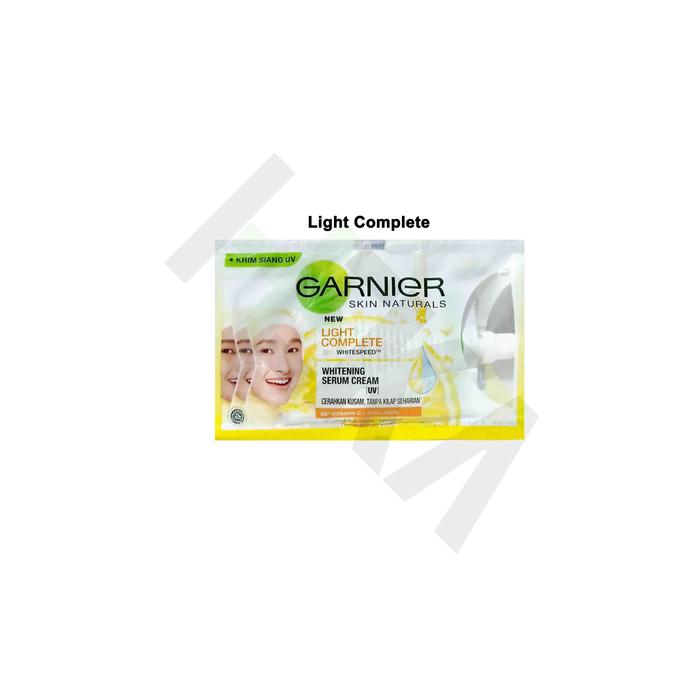 Gambar Garnier Skin Naturals Light Complete / Sakura White Whitening Serum Cream Kemasan Sachet 7 ml - Light Complete dari Sekawan Maju Shop undefined 2 Tokopedia