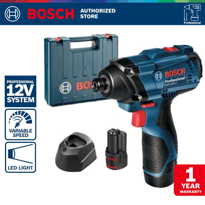 Gambar Bosch Cordless Impact Screwdriver/Obeng Impact Baterai GDR 120-LI GEN3 - GDR 120-LI Only dari Bosch Tools Authorized MGK undefined Tokopedia