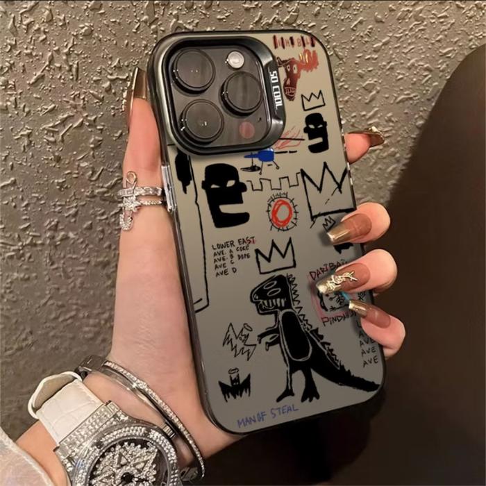 Gambar CASE CASING IPHONE CASE 7 8 + X XS XR XS MAX 11 12 13 14 15 PRO/MAX DINO - Hitam, 15/+/PRO/PROMAX dari iShield.Case undefined Tokopedia