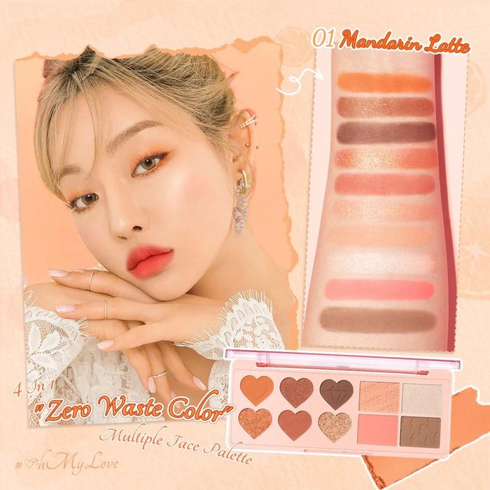 Gambar PINKFLASH - MULTI FACE PALLET ( PF-M02 ) - OhMyLove 4 In 1 Multiple Face Palette Eyeshadow Blush Highlighter & Contour Palet Wajah - 01MandarinLatte dari PIK3TH undefined Tokopedia