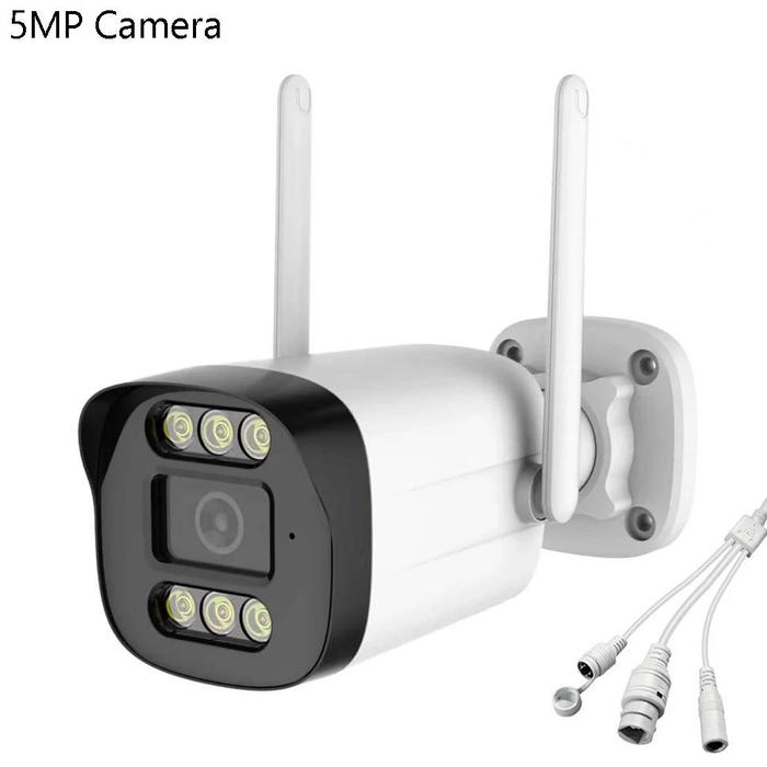 Gambar 4K 8MP Tuya Smart Life Onvif WIFI HD Waterproof Outdoor P2P WiFi Security Bullet CCTV Surveillance IP Camera - 5MP NO SD Card, UK Plug dari LIANTO STOR undefined Tokopedia