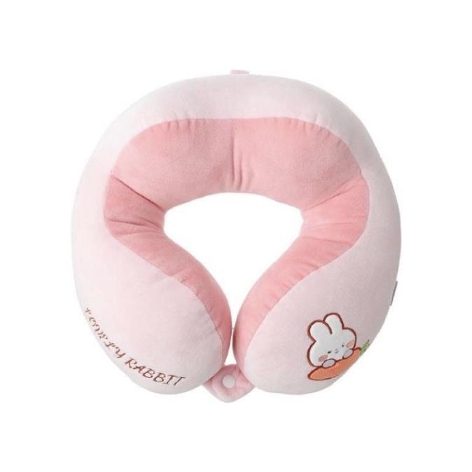 Gambar Bantal Leher Halus Lembut Bantal Sandaran Mewah Neck Pillow - Merah Muda dari Putri Cahaya undefined Tokopedia