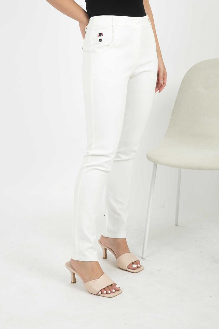 Gambar *Ready Stok* 2023 - Celana Katun Jepang Panjang 6948 (CAP) - Putih, M dari Sisters Fashion Group undefined Tokopedia