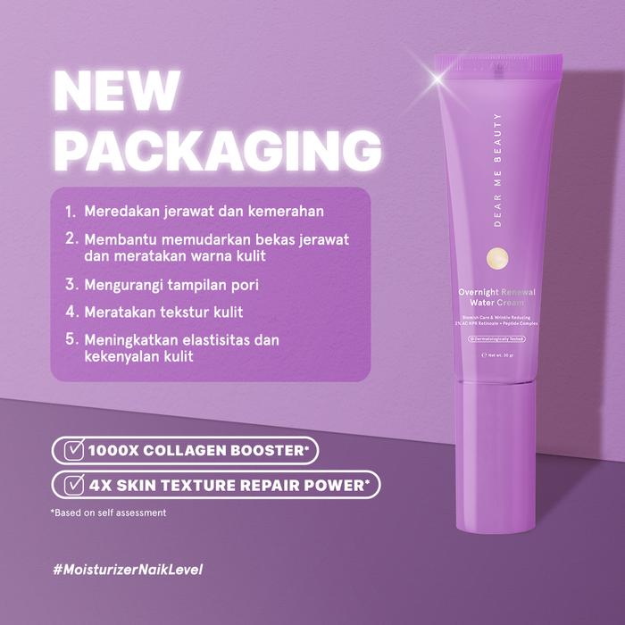 Gambar Dear Me Beauty Moisturizer - Overnight Water Cream (Retinol) - NEW PACKAGING dari Dear Me Beauty undefined Tokopedia