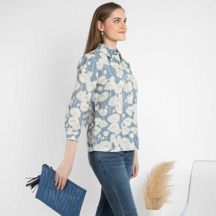 Gambar *Ready Stok* SISTER'S - Kemeja Katun 7188 (CAP) - Biru Muda, M dari Sisters Fashion Group undefined Tokopedia