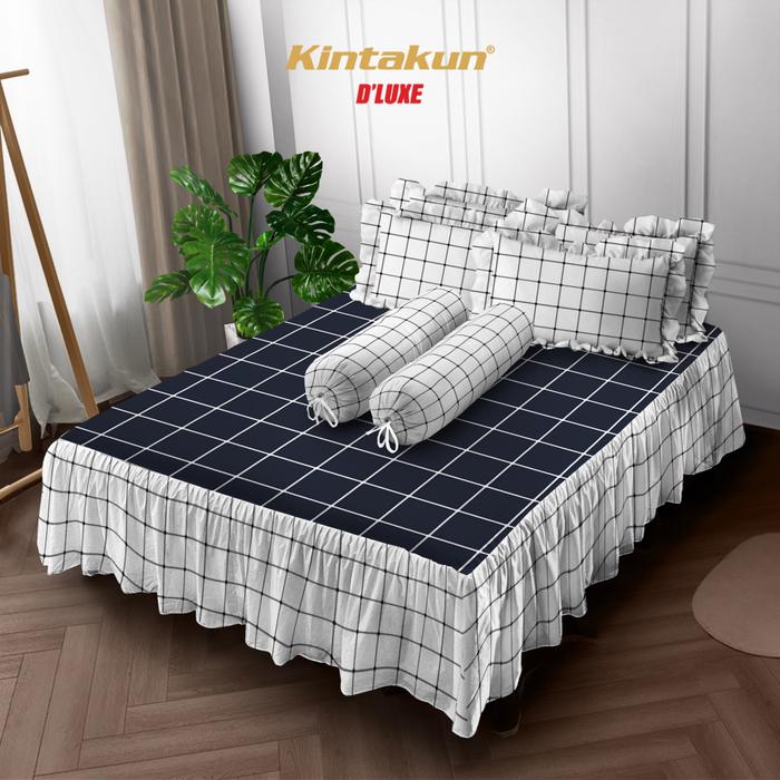 Gambar Kintakun Sprei Rumbai 160 / 180 B4 Aesthetic Minimalis DLUXE Sarung Bantal Guling Karet Benang Kain [KAMAR RUMAHKU] - Candramawa, 180 x 200 dari Kamar Rumahku Kota Bandung Tokopedia