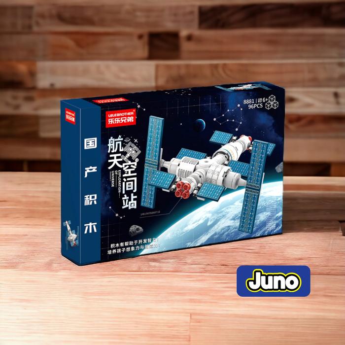 Gambar JUNO Mainan DIY Bricks Rocket Kotak Pesawat Ulang-alik Peluncuran Roket 3D Puzzle Mainan Balok Susun DIY mainan  bongkar pasang - Station 8881 dari Juno Toys_NEW undefined Tokopedia