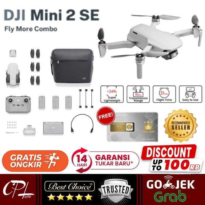 Gambar DJI Mini 2 SE Drone Mini 2 SE Basic / DJI Mini 2 Fly More Combo - Mini - Basic dari citraphotolovers undefined Tokopedia