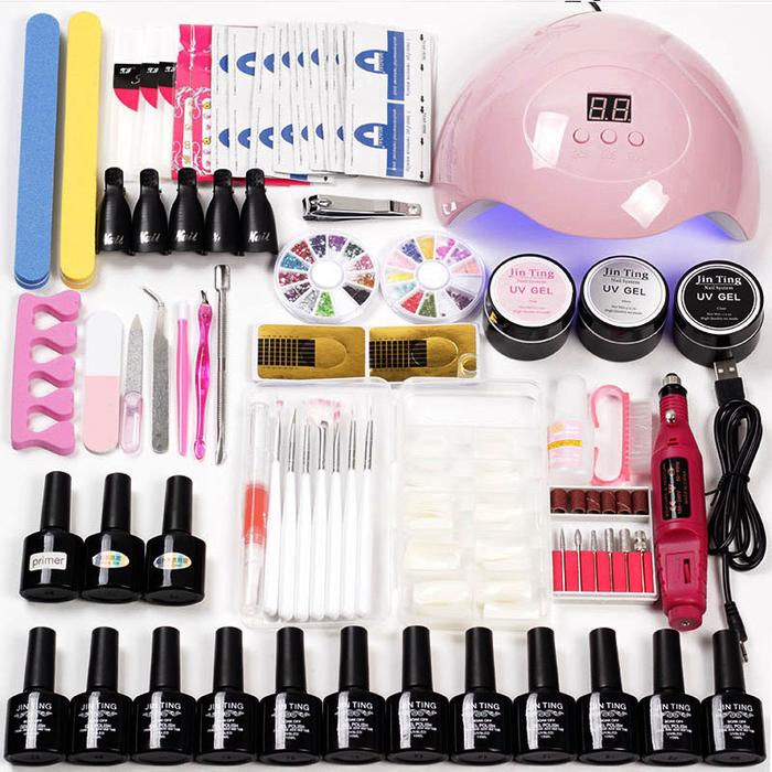 Gambar paket usaha nail art H14 set murah + cat kuku + blush + sun uv gel - 0304F dari Zonabelanja2023 undefined Tokopedia