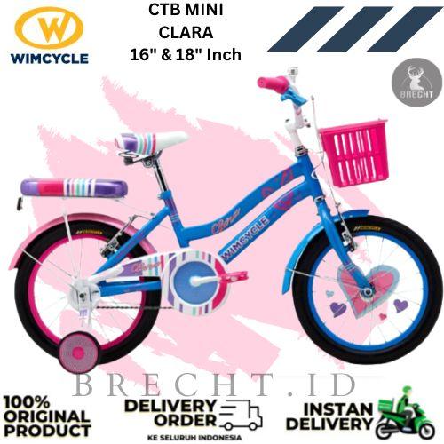 Gambar Sepeda CTB Mini Anak Perempuan Wimcycle Clara 16" & 18" Inch - 16 Inch Biru dari BRECHT.ID OFFICIAL STORE undefined Tokopedia