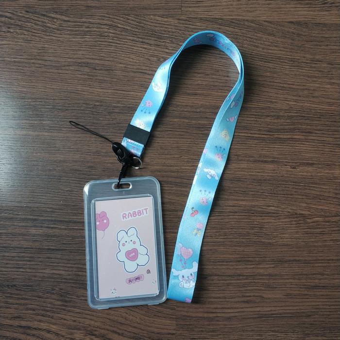 Gambar Lanyard Kartu ID Card Gantungan Tempat Name Tag Murah Polos Kantor - Cinnamoroll dari Naminami.nee undefined Tokopedia
