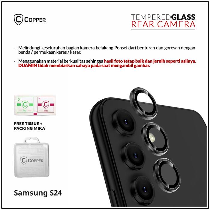 Gambar Samsung S24/ S24 Plus /S24 Ultra - Ring Metal (Pelindung Lensa kamera) - S24 dari Copper.Medan undefined Tokopedia
