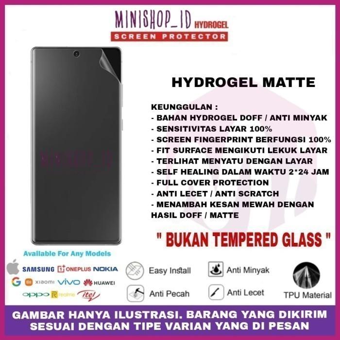 Gambar XIAOMI POCO X6 PRO 5G ANTI GORES MATTE GLOSSY BLUE SPY HYDROGEL SCREEN - S - MATTE dari MINISHOP OFFICIAL undefined Tokopedia