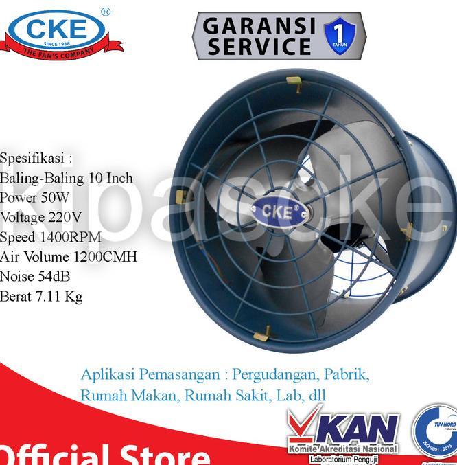 Gambar ANS Drum Fan CKE DFL-EX10 10 Inch Blower Tabung Blower Gedung Eksos - 20" dari Fortuna Bejo ID undefined Tokopedia