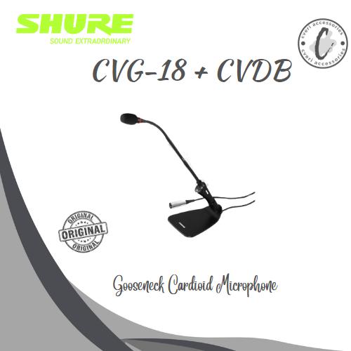 Gambar Shure CVG-18RS Gooseneck Cardioid Microphone Original CVG18RS+CVDB dari Cveri Accessories undefined Tokopedia