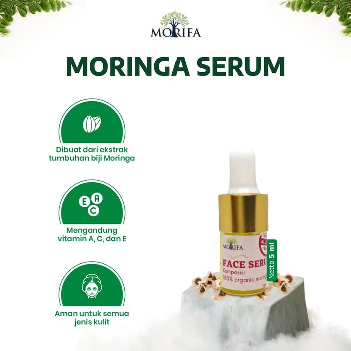 Gambar MORIFA Serum Wajah Moringa Pure Organic 20ml Efektif Mencerahkan Kulit dan menghilangkan Flek Hitam Komedo Perawatan Kerutan Tetes Vitamin - 5ml dari MORIFA MORINGA undefined Tokopedia