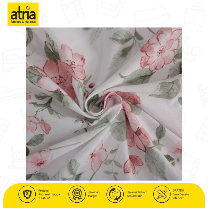 Gambar Bedcover & Sprei Atria Shaby Chic Reversible Pink Floral Microviber - Sprei 120Cm dari Atria Furniture Official undefined Tokopedia