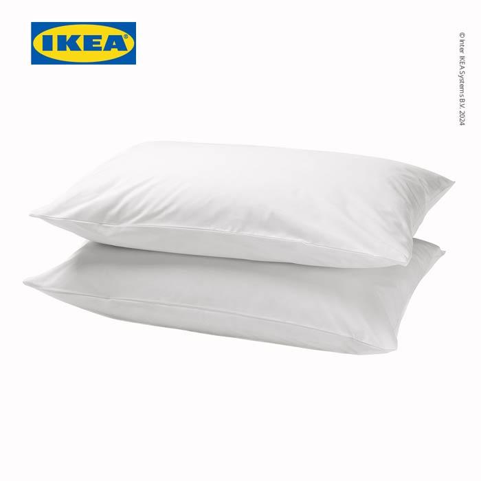 Gambar IKEA DVALA Sarung Bantal Kepala 50x80cm Isi 2pcs Katun - Putih dari IKEA Indonesia undefined Tokopedia