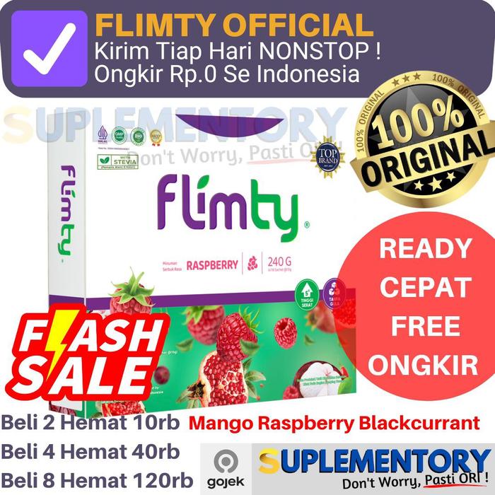 Gambar Flimty Fiber Mango Raspberry Blackcurrant Flimtea Flinty Flimti mangga - raspberry dari Suplementory undefined Tokopedia