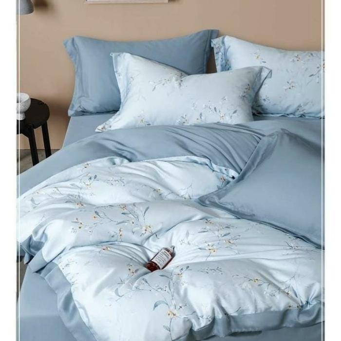 Gambar Set Bedcover Sutra Tencel Organik 60S TPB2 - 90x200, 20cm dari Adelinaa Sprei undefined Tokopedia