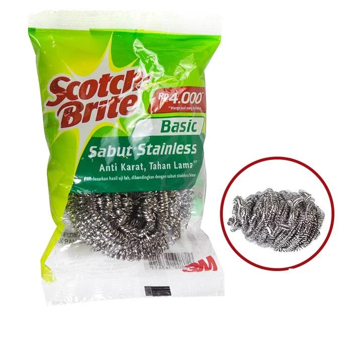 Gambar Scotch-Brite Sabut Spons Cuci Piring Standar - Spon Pembersih Wajan Wastafel Lembut & Menyerap Sabun Busa Cuci Piring - Sabut Kawat dari Aurel Babyshop undefined Tokopedia