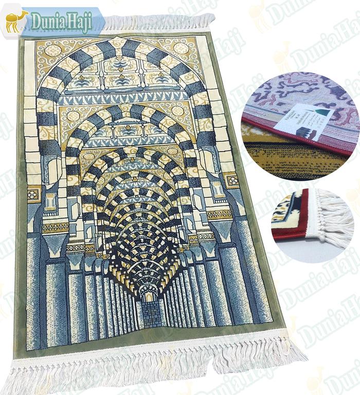 Gambar Sajadah Rawdah Prayer Rug Raudah ORI Saudi Bahan Tebal 6 MM Uk Besar - OO dari duniahaji undefined Tokopedia