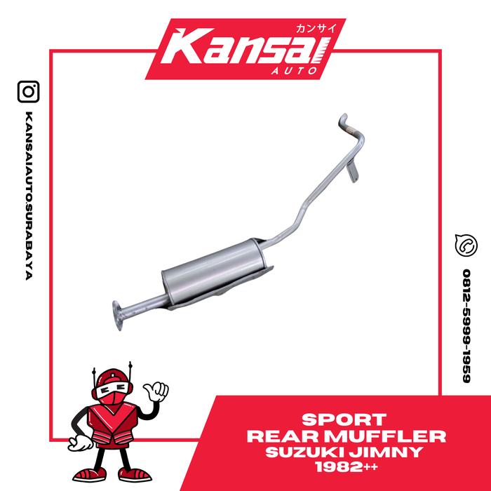 Gambar Knalpot Suzuki Jimny KANSAI SPORT FULL SYSTEM EXHAUST - RearMuffler, KIRIM dari Kansai Auto undefined Tokopedia