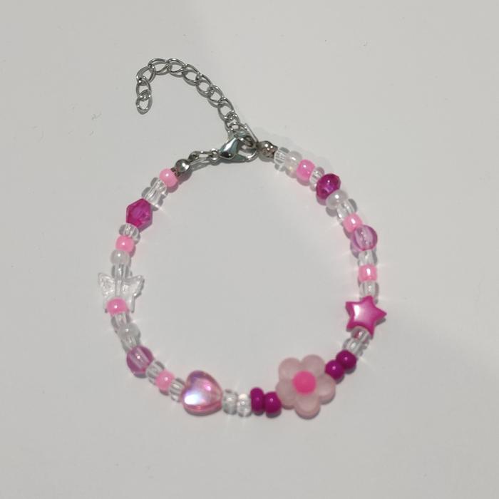 Gambar Beads Bracelet/gelang manik-manik New summer blossom colection - peach dari Manikahandmade.craft undefined 2 Tokopedia