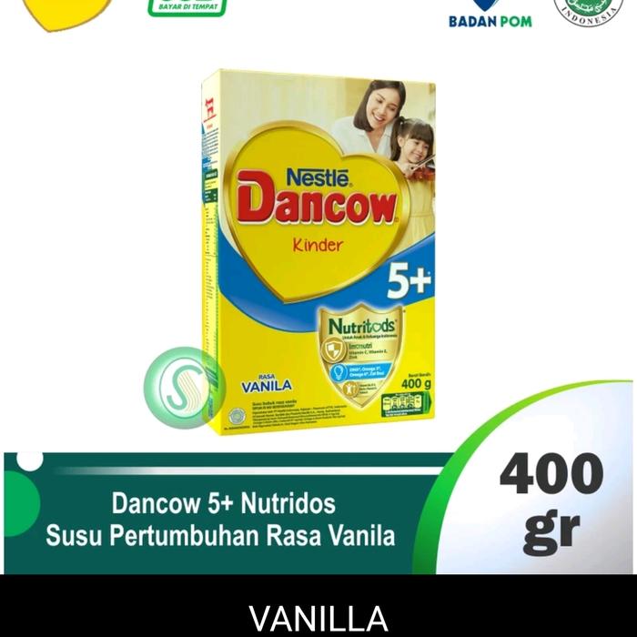 Gambar Dancow 5+ Susu Pertumbuhan 5-6 Tahun 400gr - rasa vanila dari afizhara store undefined Tokopedia