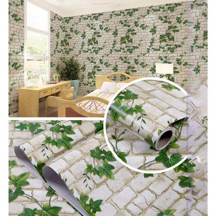 Gambar Sticker Wallpaper Hijau Daun Wallpaper Dinding Warna Hijau 10 Meter - BataDaunRmbat8M dari Boss Belanja undefined Tokopedia