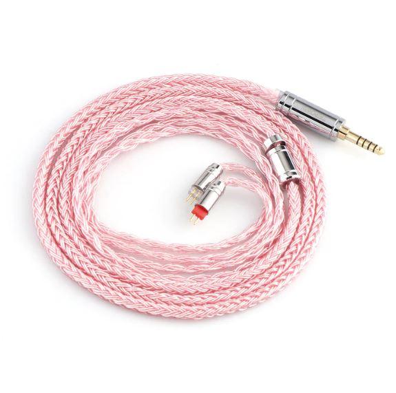Gambar TRIPOWIN ZONIE 16 Core 4.4mm Silver-plated Copper Upgrade Cable IEM - Pink, QDC 4.4mm dari Kuping Sensi undefined Tokopedia