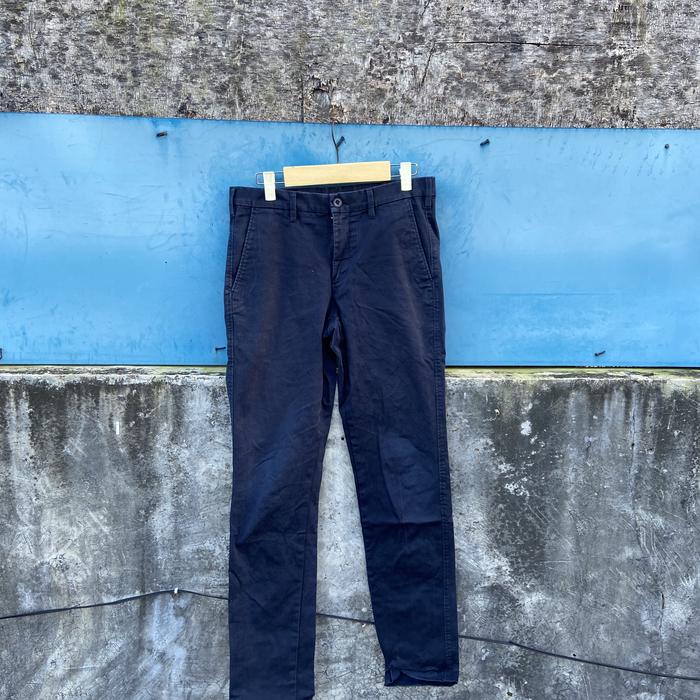 24SS LEAGUERS CHINO DMGD NAVY Size2 未使用 Jual Celana Chino 