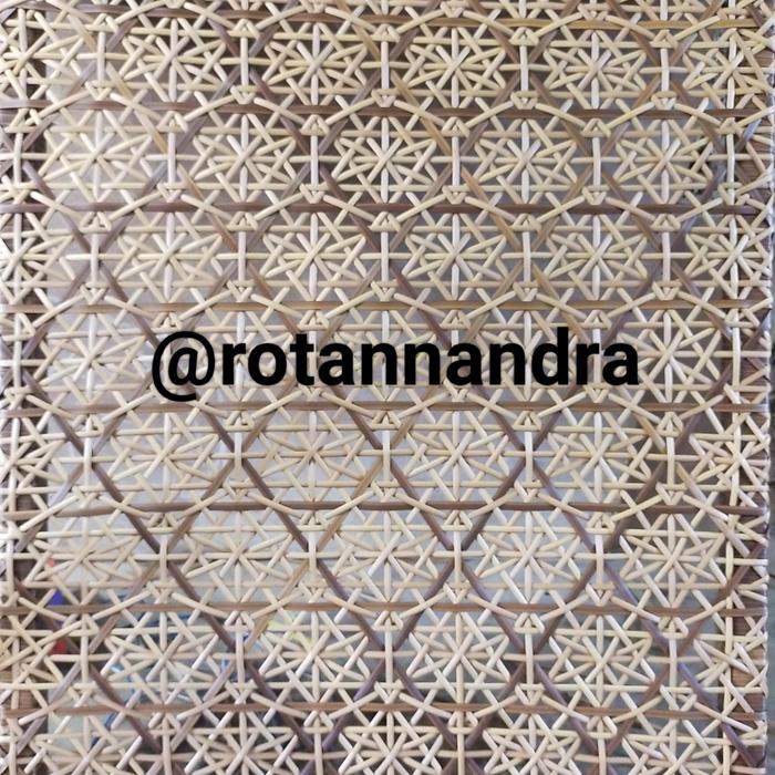 Gambar Panel Rotan Fasad Rotan Sintetis - Merah Muda, 100 cm x 100 cm dari Nandra Rotan undefined Tokopedia