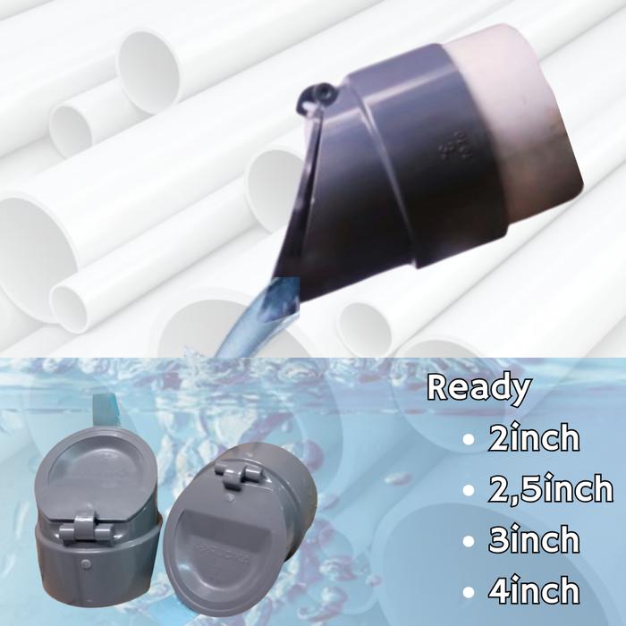 Gambar Penutup Pipa Otomatis Tutup Pembuangan Wc Saluran Air Kamar Mandi - 3 INCH dari Aufa Corp undefined Tokopedia
