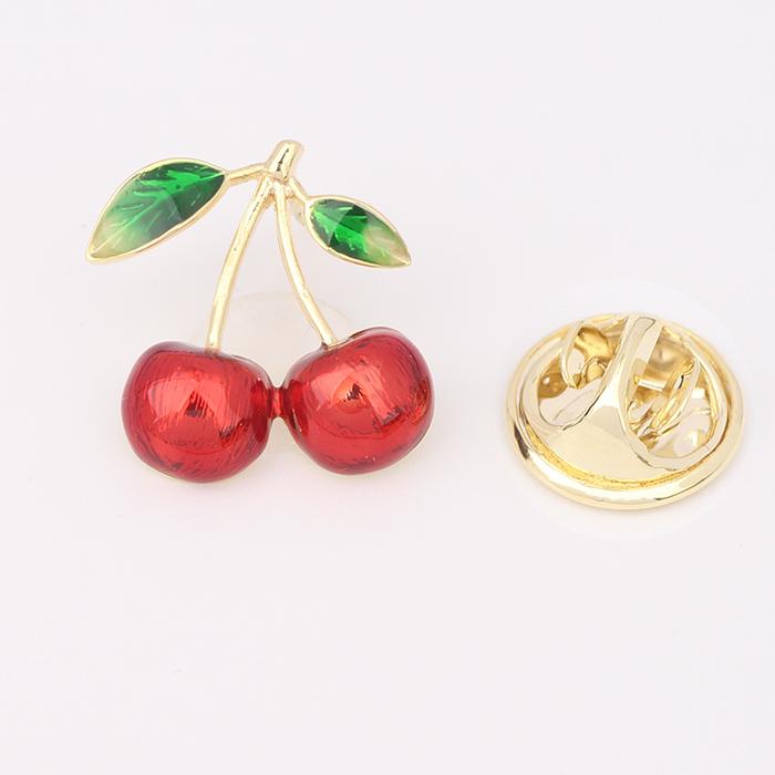Gambar bros pin buah mini size premium fruit brooch - cherry dari Hijabku Zanka undefined Tokopedia