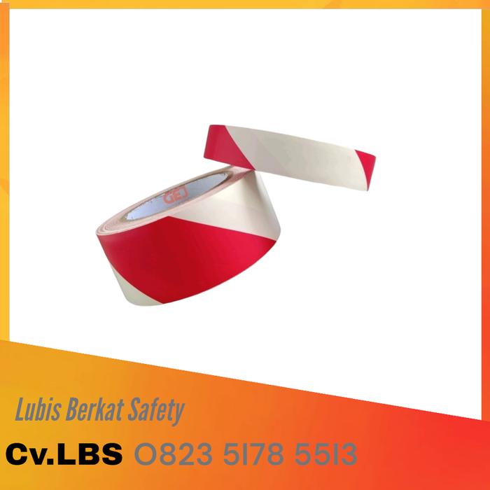Gambar Police Line / Garis Polisi / Safety Line / Barricade Line 2 inch - Merah Putih, 3"300M dari PT. BANGKIT GLOBAL EQUIPMENT undefined Tokopedia