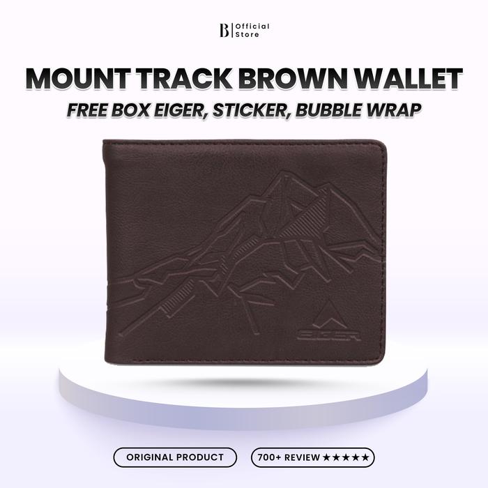 Gambar DOMPET EIGER MOUNT TRACK LANDSCAPE 1.0 WALLET - BROWN BLACK COKELAT HITAM PRIA WANITA - Cokelat dari Blaska Store undefined Tokopedia