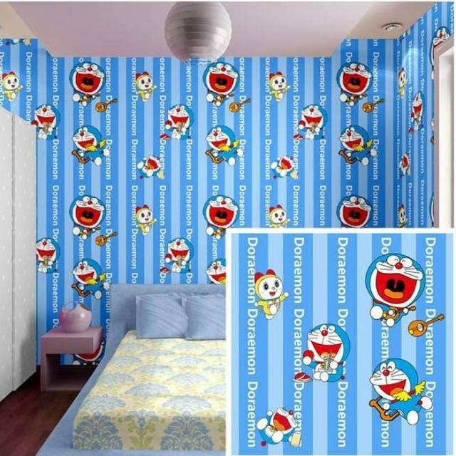 Gambar Sticker Wallpaper Biru Langit Wallpaper Dinding Warna Biru 10 Meter - Emon Salur 8M dari Boss Belanja undefined Tokopedia