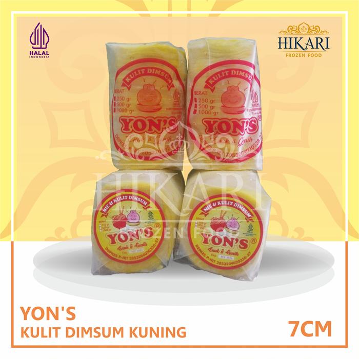 Gambar Kulit Dimsum YON'S Siomay Gyoza - Warna Kuning 7CM - 500gr (100pcs) dari Hikari Frozen Food undefined Tokopedia