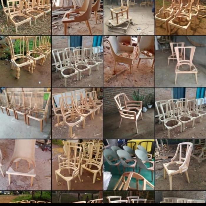 Gambar kursi makan minimalis modern set meja makan minimalis kursi cafe hotel - non jok finis dari Finaya Jati Furniture undefined Tokopedia