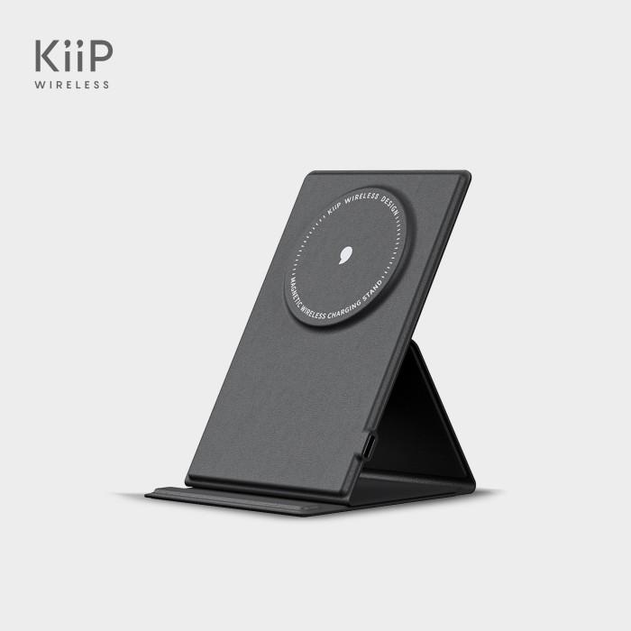 Gambar KIIP WIRELESS MAGNETIC STAND PHONE HOLDER WIRELESS CHARGER 15W W50 - Hitam dari Citos Global Teknologi undefined Tokopedia