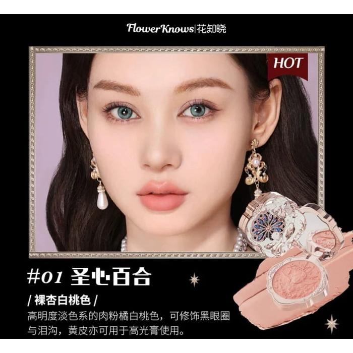 Gambar Flower Knows Little Angel Collection Cream Blush | READY STOCK - 01 Sacred Lily dari QSB - QUEEN SABELLA BEAUTY undefined Tokopedia