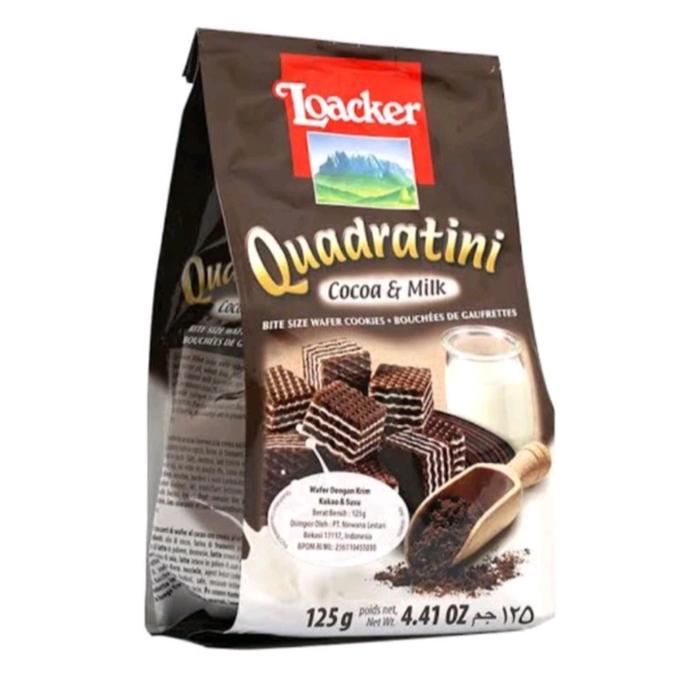 Gambar Biskuit Wafer Loacker 125 Biskuit Loacker Quadratini Wafer Napolitane - Choc n Milk dari bellinisnacks undefined Tokopedia