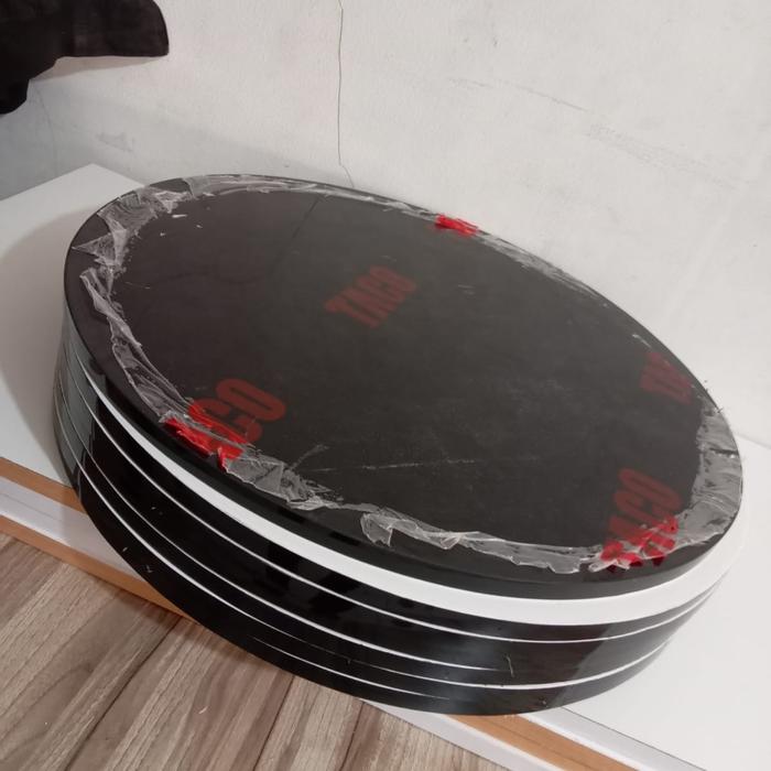 Gambar MEJA CAFE BUNDAR / MEJA RESTO BULAT DIAMETER 80 CM TINGGI 72 CM - HITAM POLOS, Kotak 80x80 cm dari dexointerior undefined Tokopedia