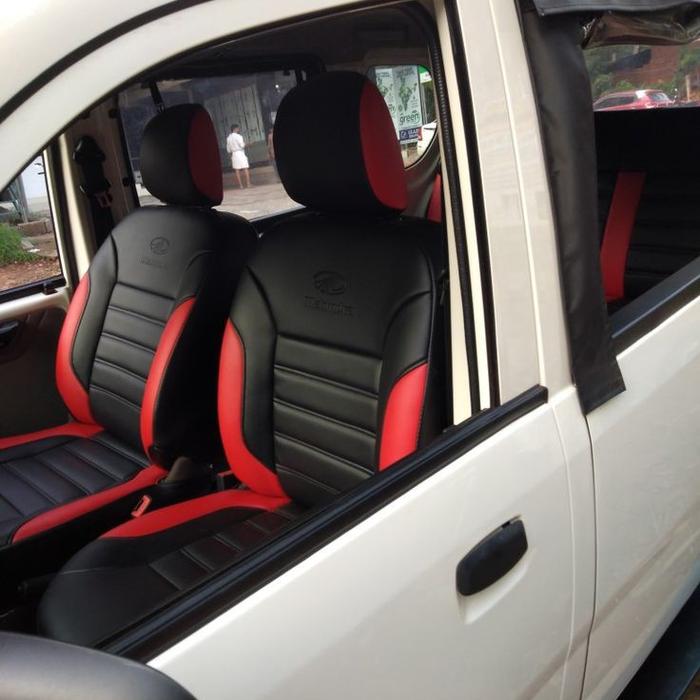 Gambar sarung jok mobil ayla 2024 full seat 2 baris - model 6 dari Komboy jok undefined Tokopedia